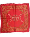 Red Triple Moon Altar Cloth 21